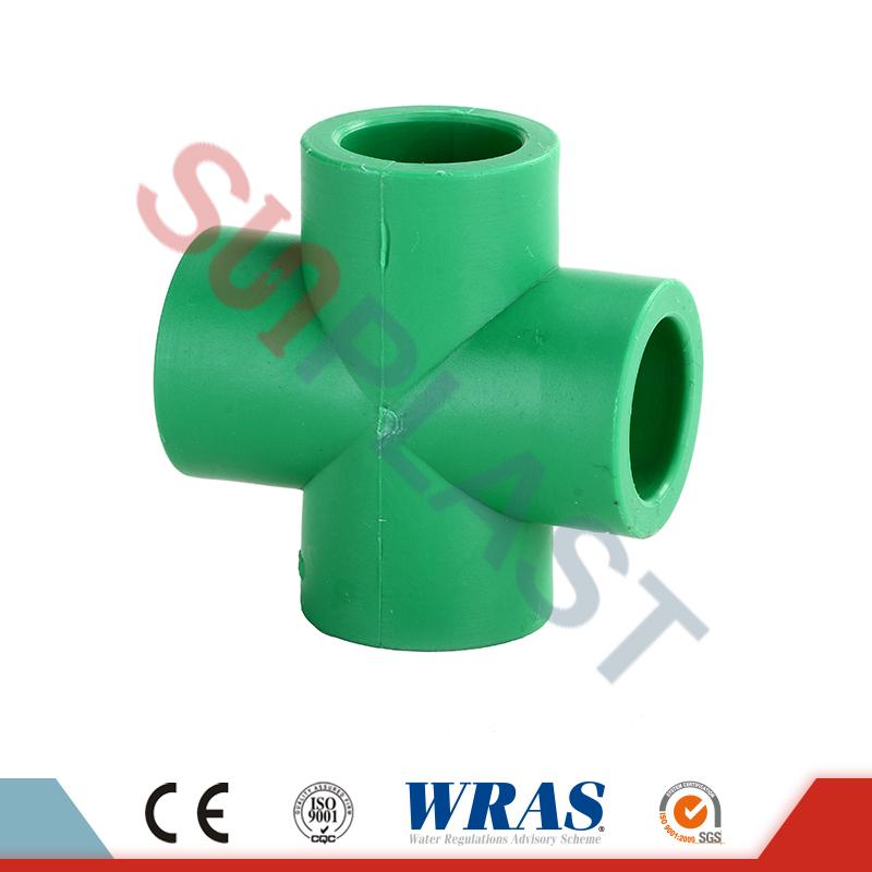 Fittings Cross PPR Grey