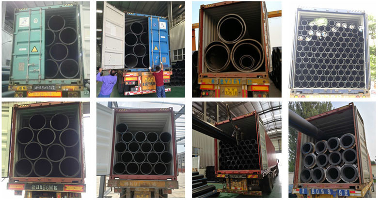 HDPE pipe shipment